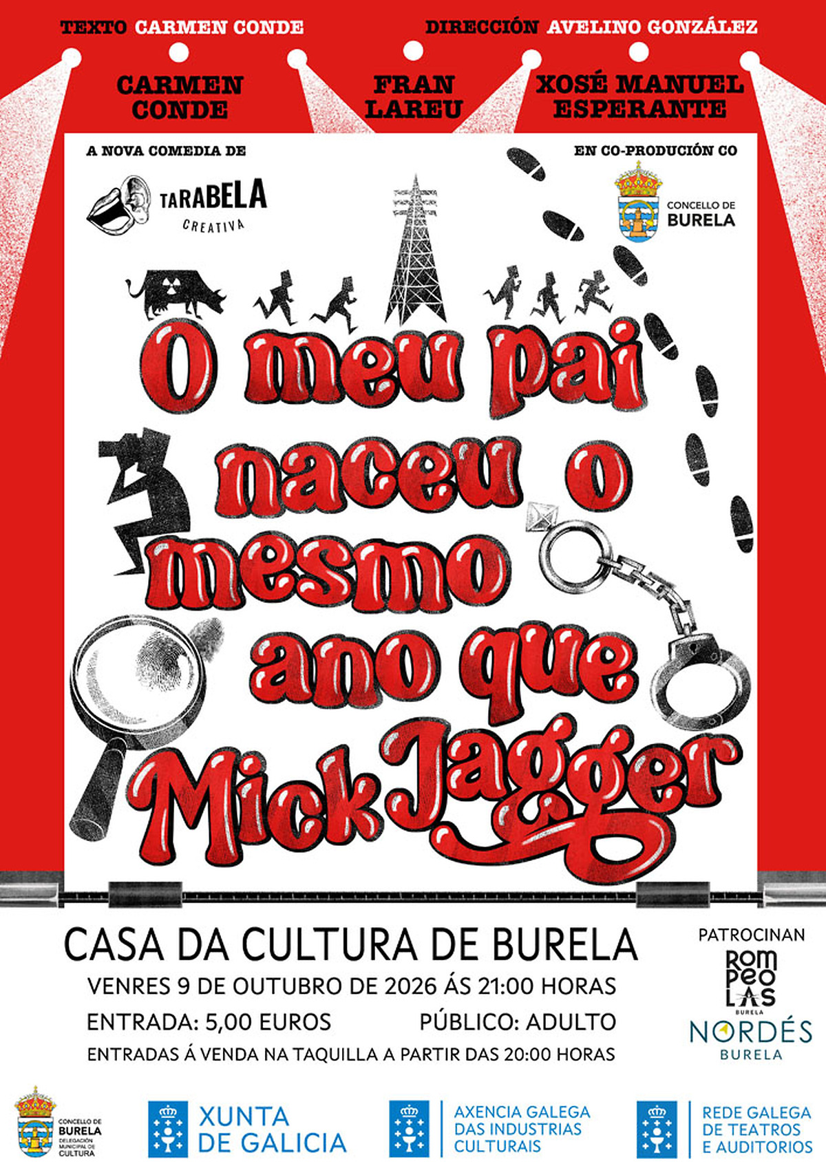 Burela acoge el estreno de 'O meu pai naceu o mesmo ano que Mick Jagger' este 9 de octubre