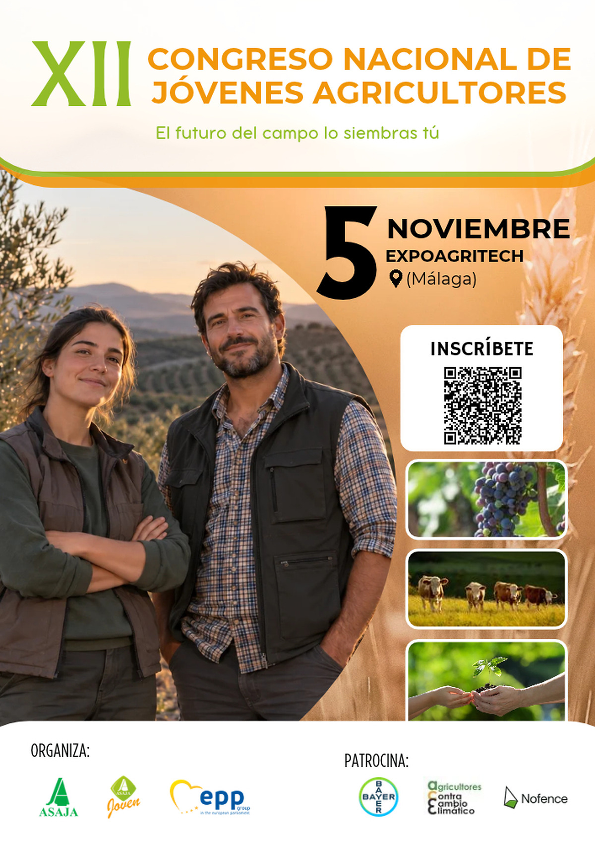 Málaga acoge el XII Congreso Nacional de Jóvenes Agricultores el 5 de noviembre