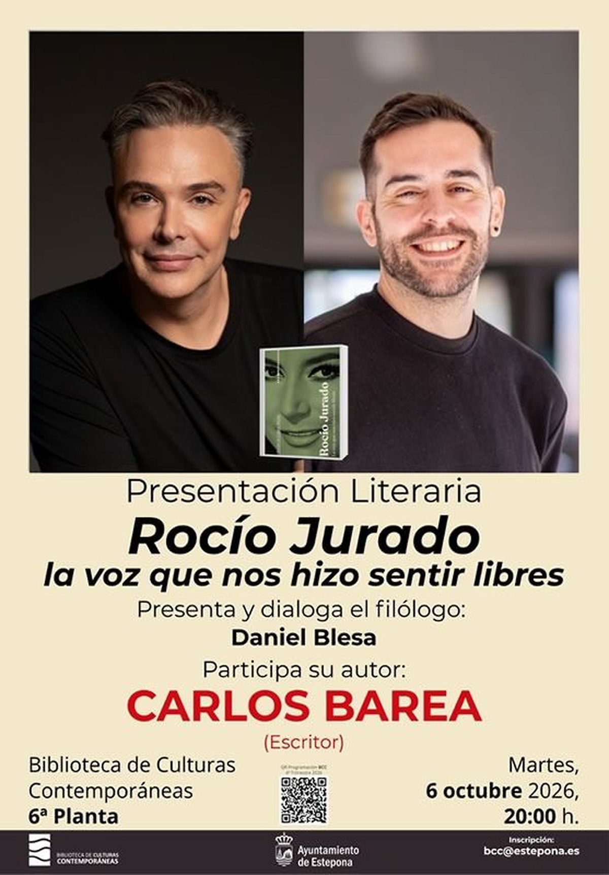 Estepona acoge la presentación del libro ‘Rocío Jurado, la voz que nos hizo sentir libres’