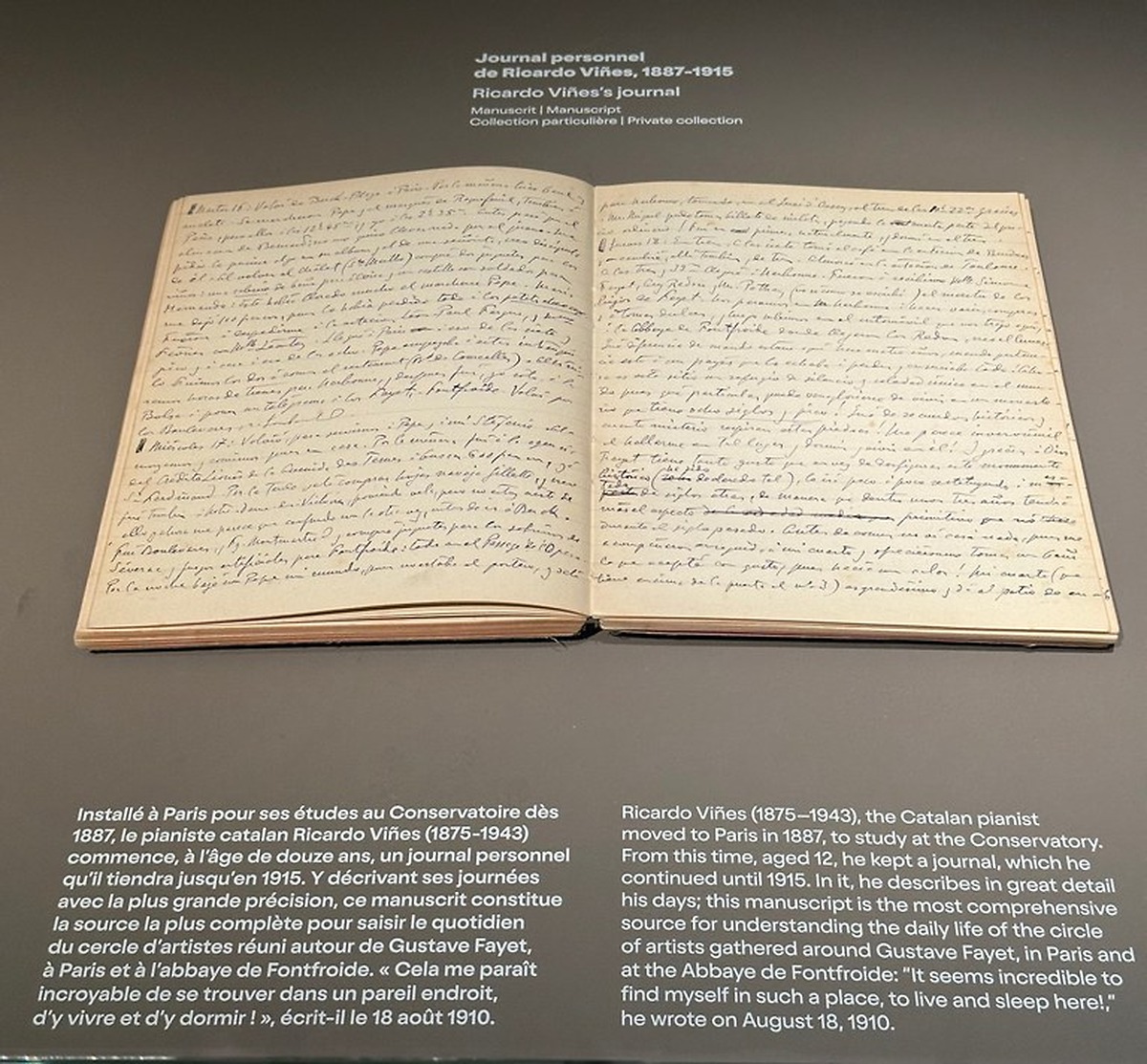 Ricard Viñes, presente en la exposición de la Fundación Louis Vuitton en París