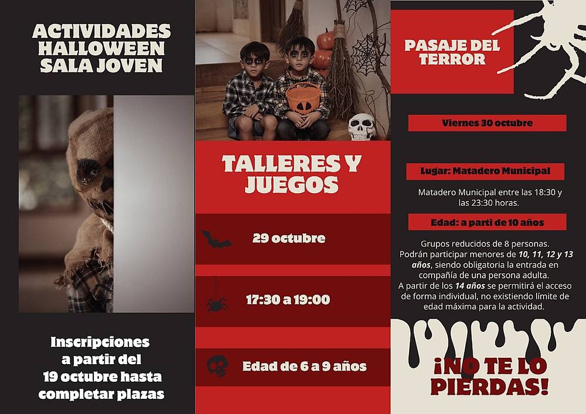 Caudete celebra Halloween con talleres, un pasaje del terror y un concierto gratuito