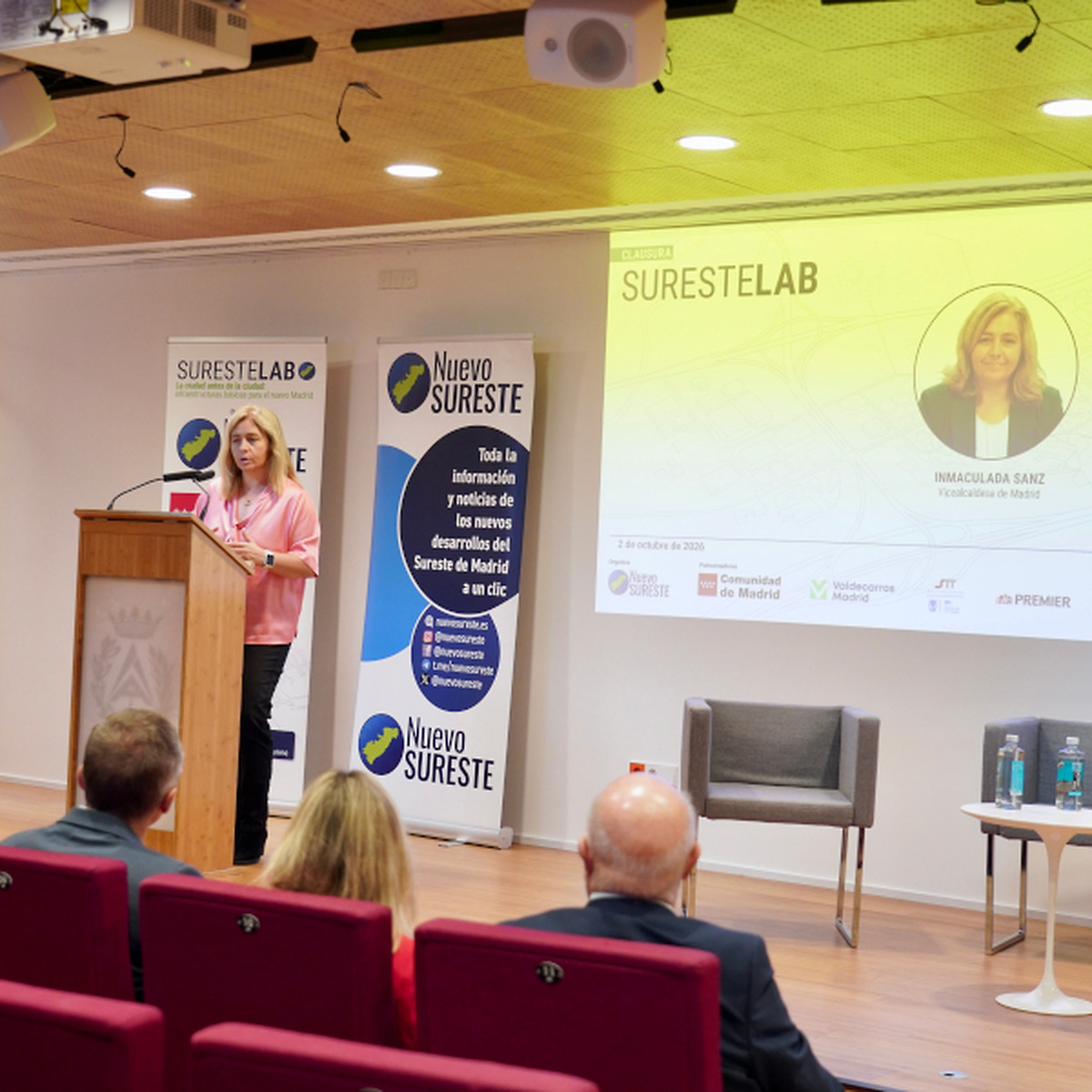 Inma Sanz destaca el sureste de Madrid como clave para la transformación urbana