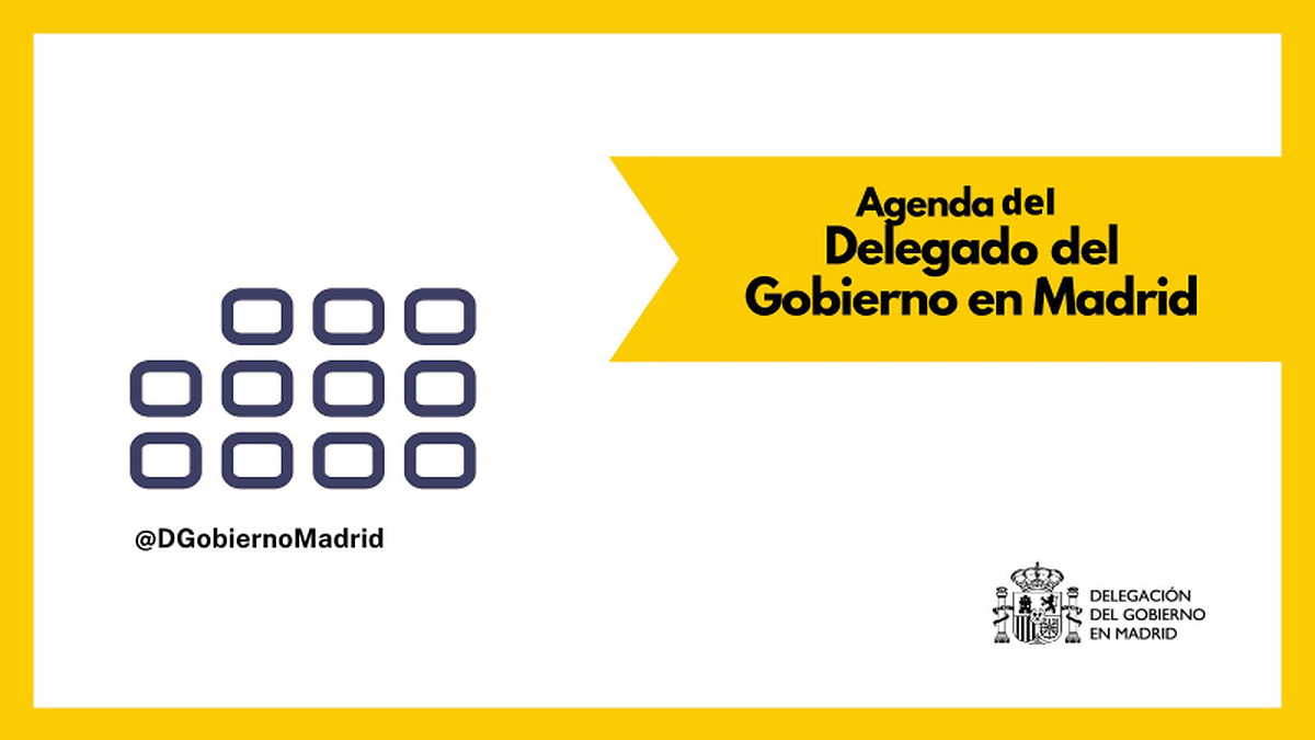 Agenda del delegado del Gobierno en Madrid para el viernes, 11 de septiembre de 2026