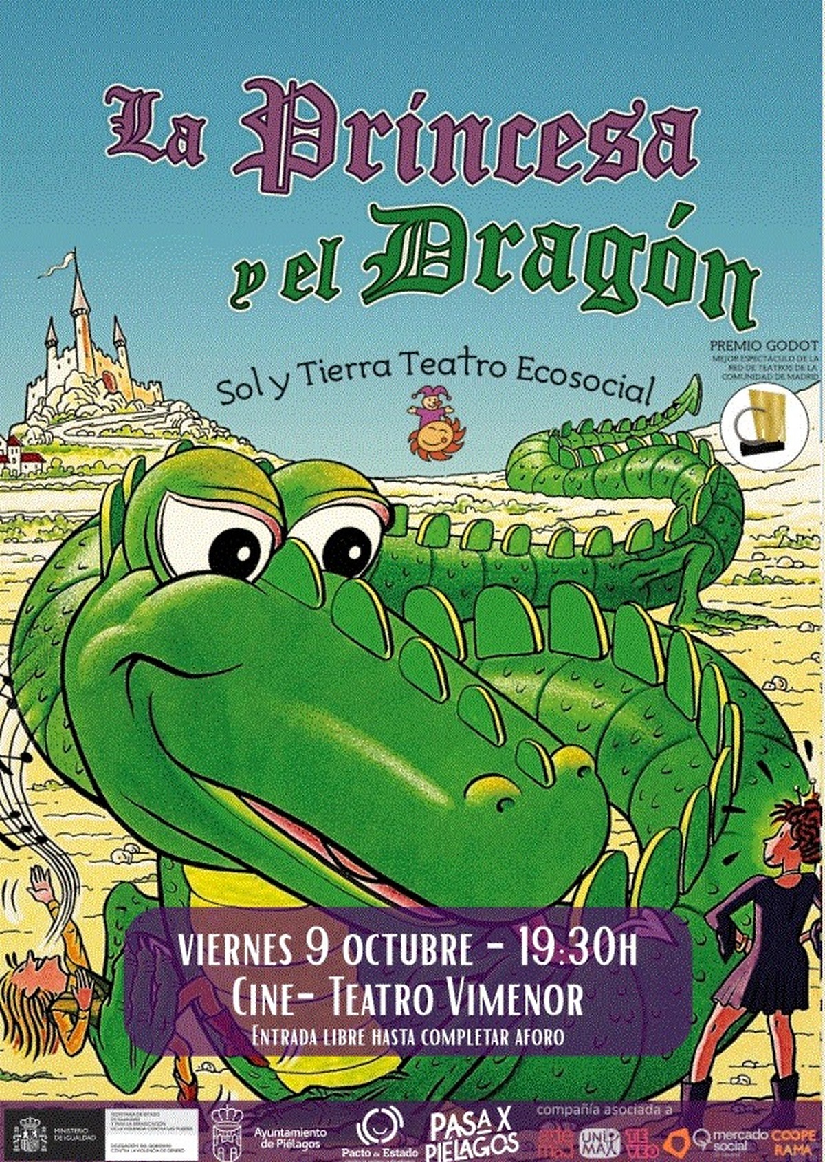 Vioño acoge ‘La princesa y el dragón’, una obra de teatro infantil este viernes