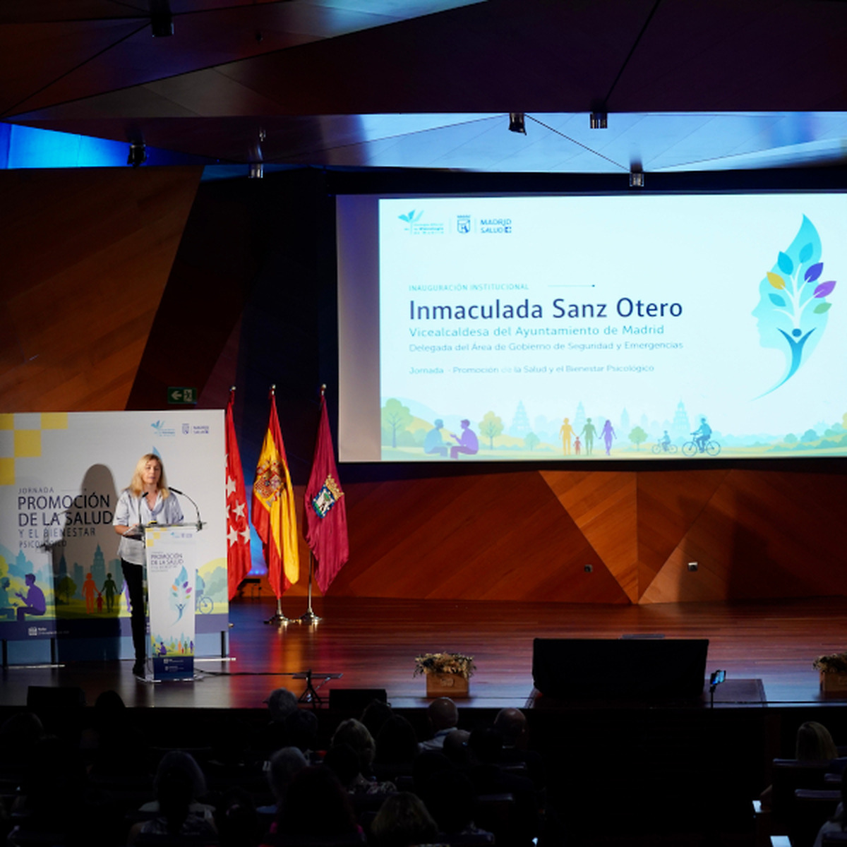 La vicealcaldesa de Madrid, Inma Sanz, inaugura jornada sobre salud mental y prevención del suicidio