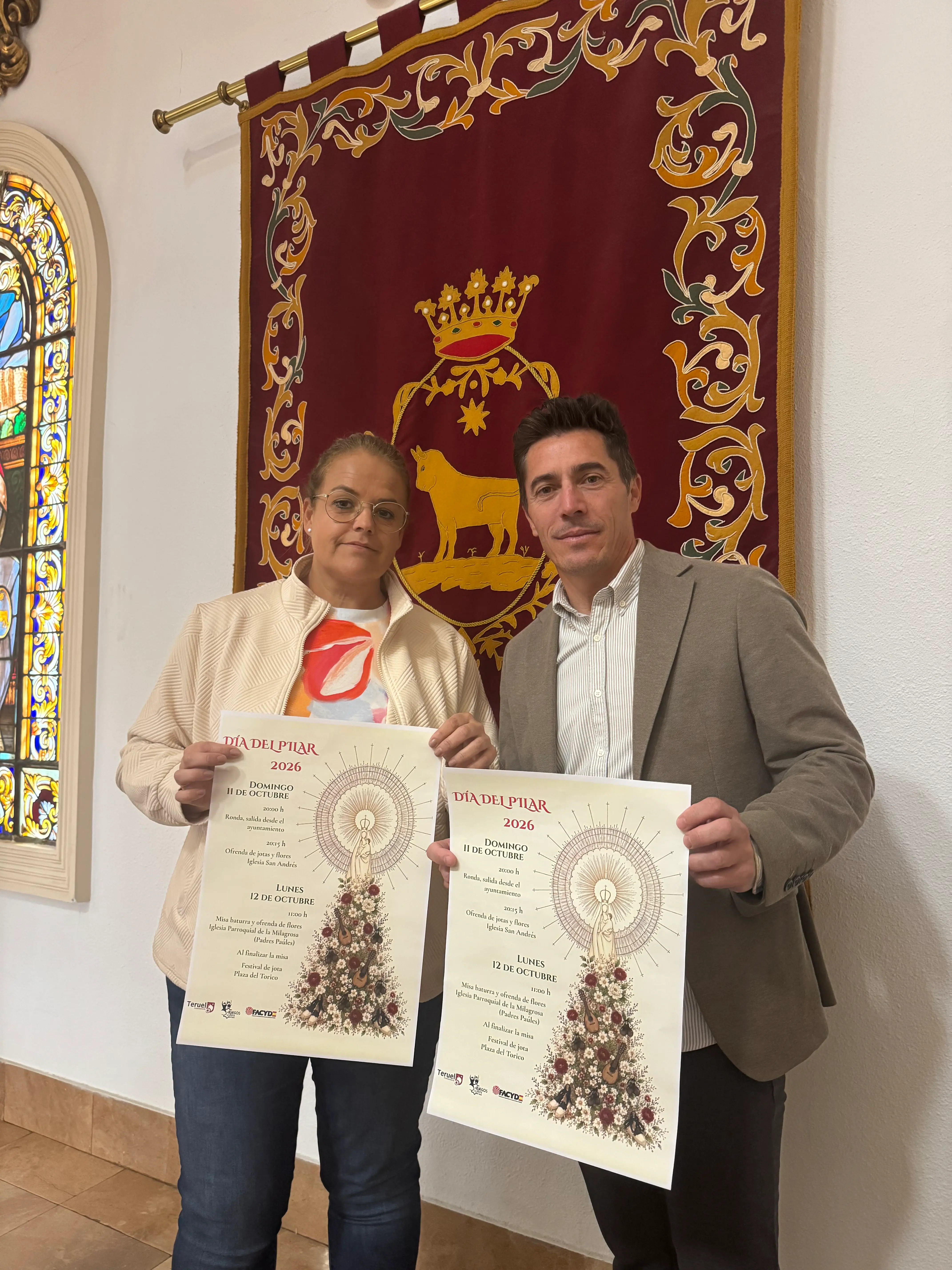 Teruel celebra el Día del Pilar con jotas y tradiciones en el 50 aniversario de Amigos de la Jota